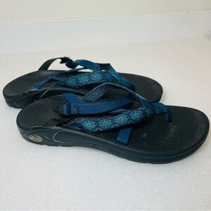Chaco Sunflower Hip Thong Sandals Blue 11